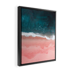 Turquoise Sea Pastel Beach III Framed Canvas Print Gallery Image 2