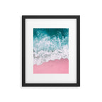 Turquoise Sea Pastel Beach Framed Art Print Gallery Image 5