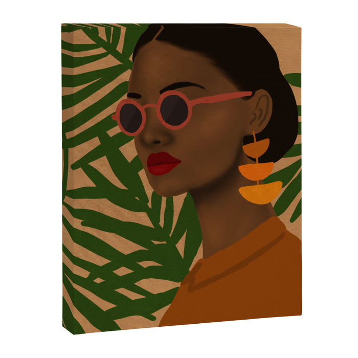 girl in shades Canvas Print Gallery Image 1