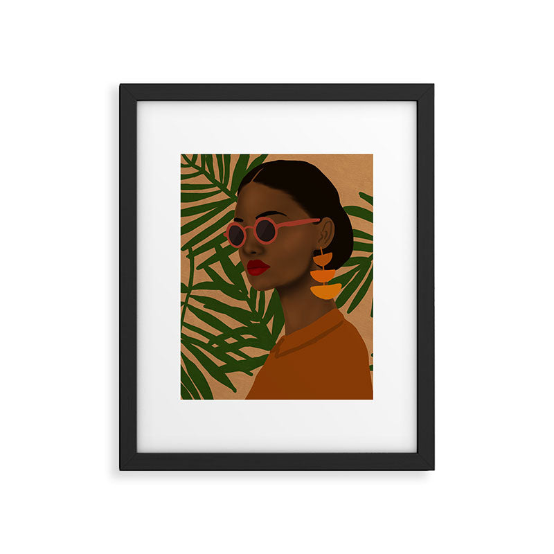 girl in shades Framed Art Print Gallery Image 6