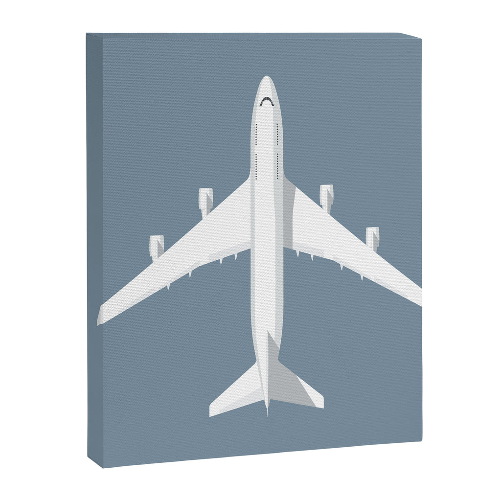 747-400 Jumbo Jet Airliner Aircraft - Slate Canvas Print Gallery Image 8