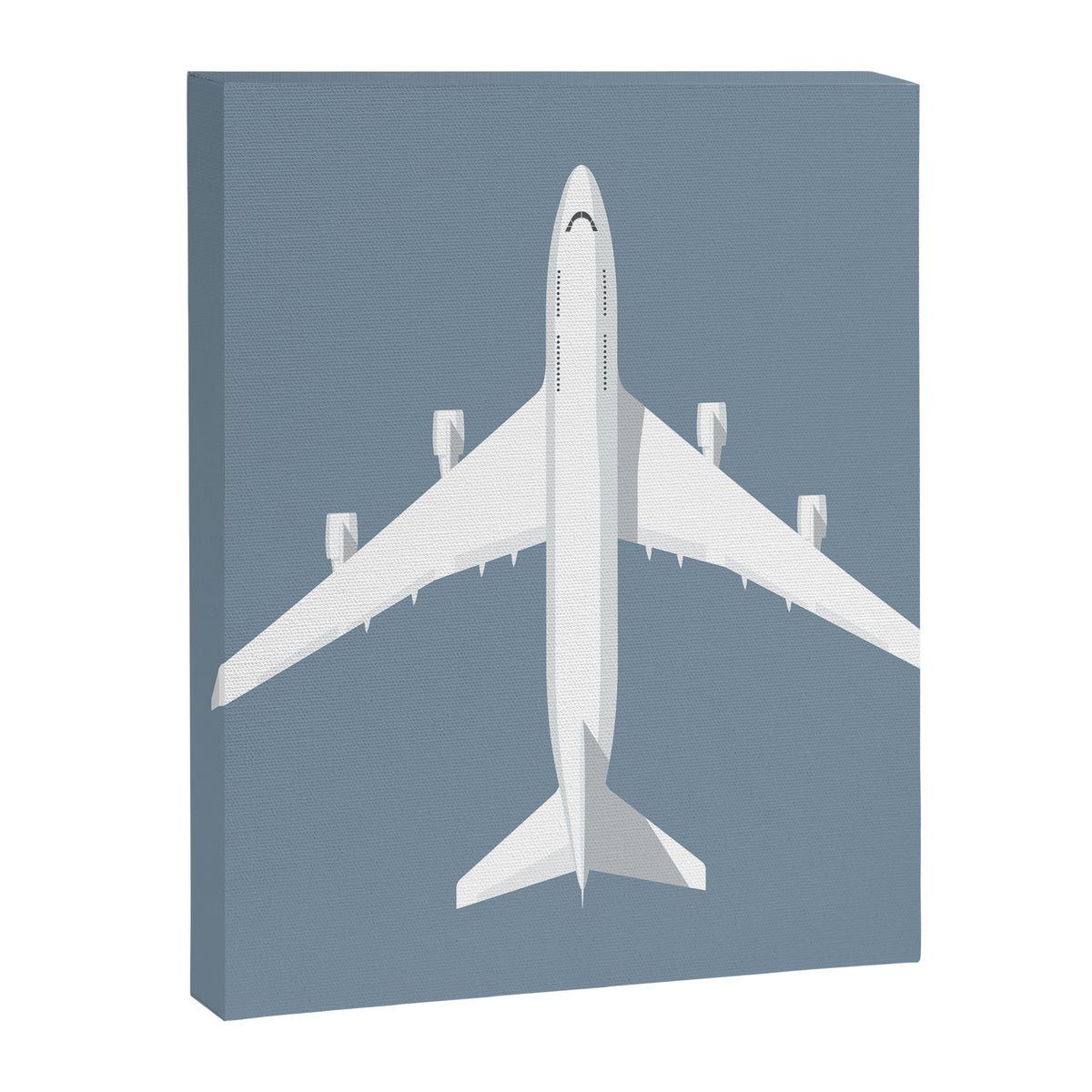 747-400 Jumbo Jet Airliner Aircraft - Slate Canvas Print Gallery Image 8