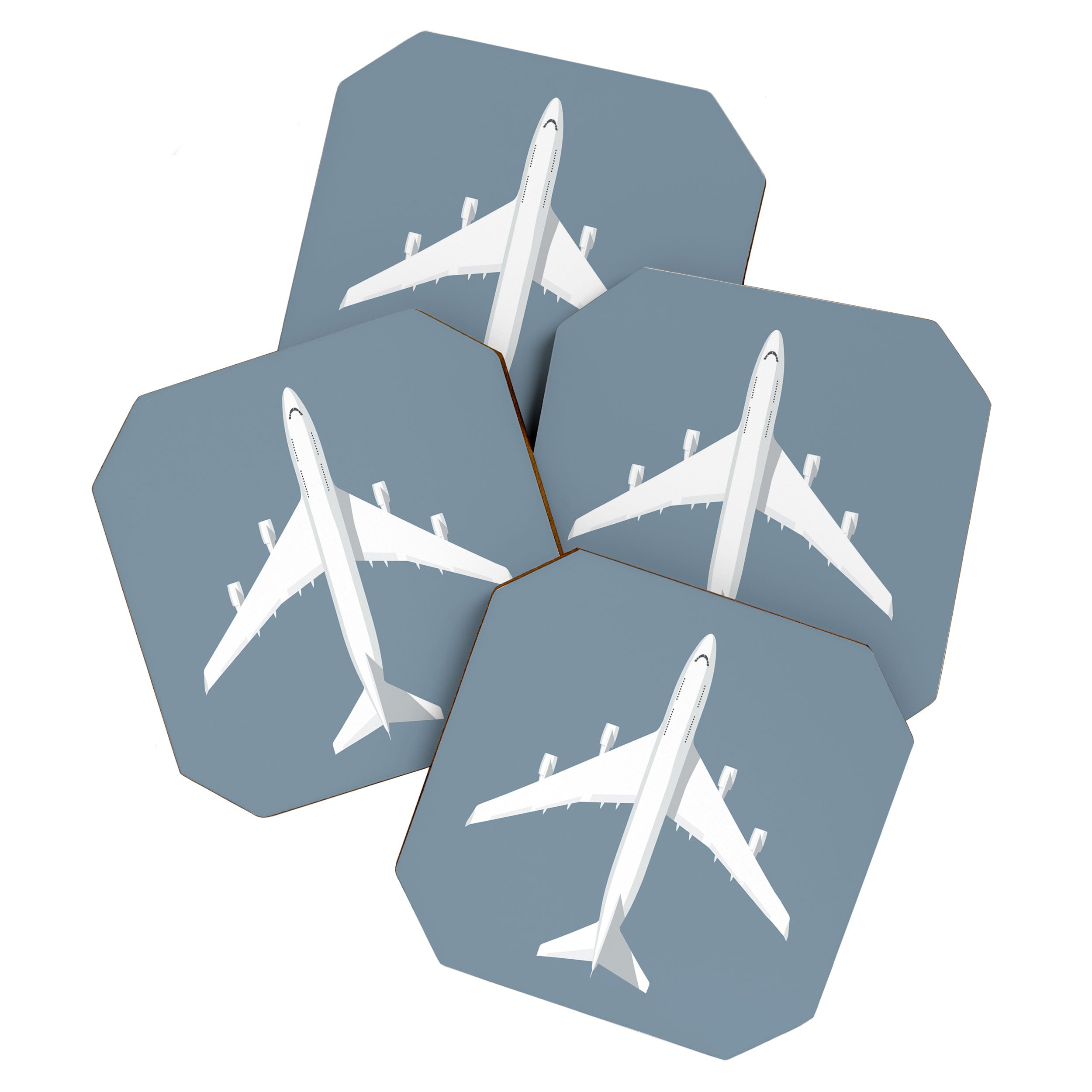 747-400 Jumbo Jet Airliner Aircraft - Slate Coaster Gallery Image 1