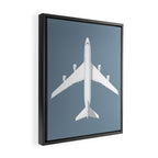 747-400 Jumbo Jet Airliner Aircraft - Slate Framed Canvas Print Gallery Image 2