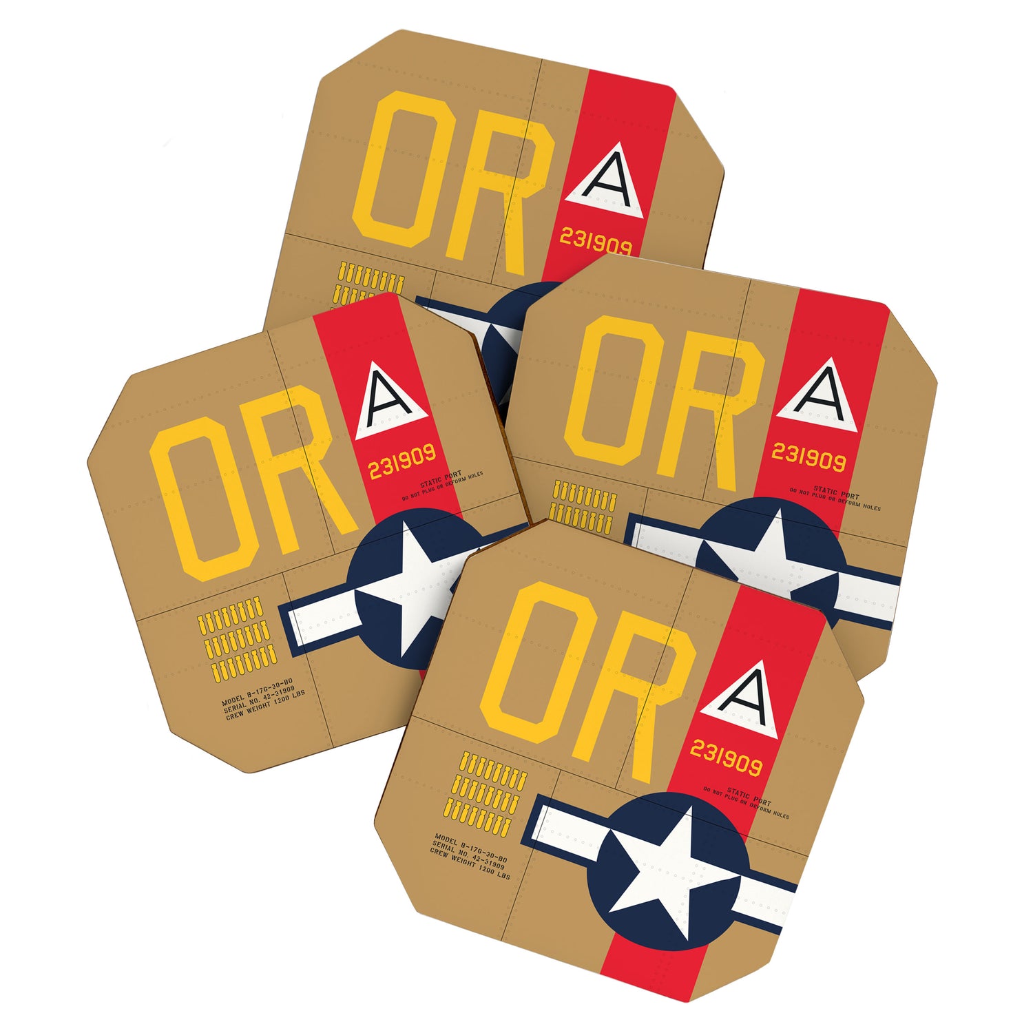 Aircraft Markings - USA B-17 Coaster Gallery Image 1