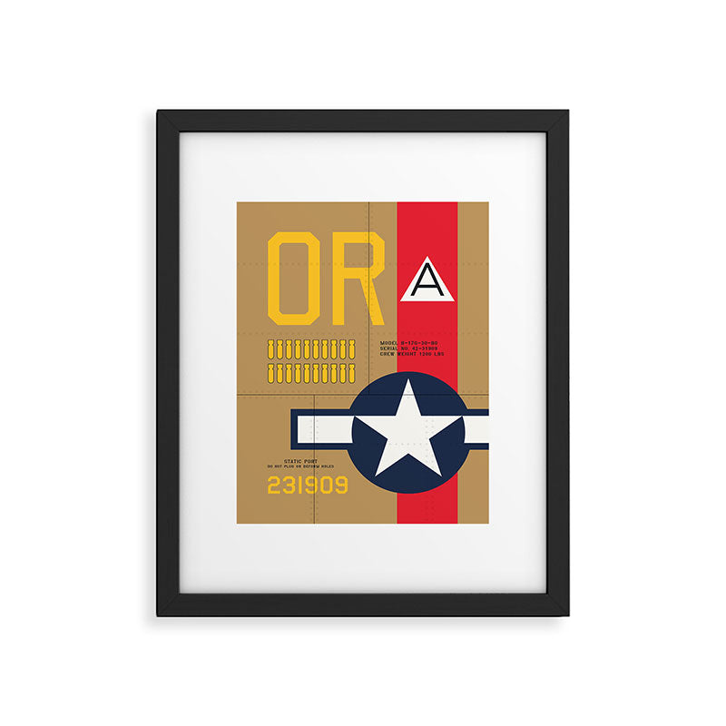 Aircraft Markings - USA B-17 Framed Art Print Gallery Image 6