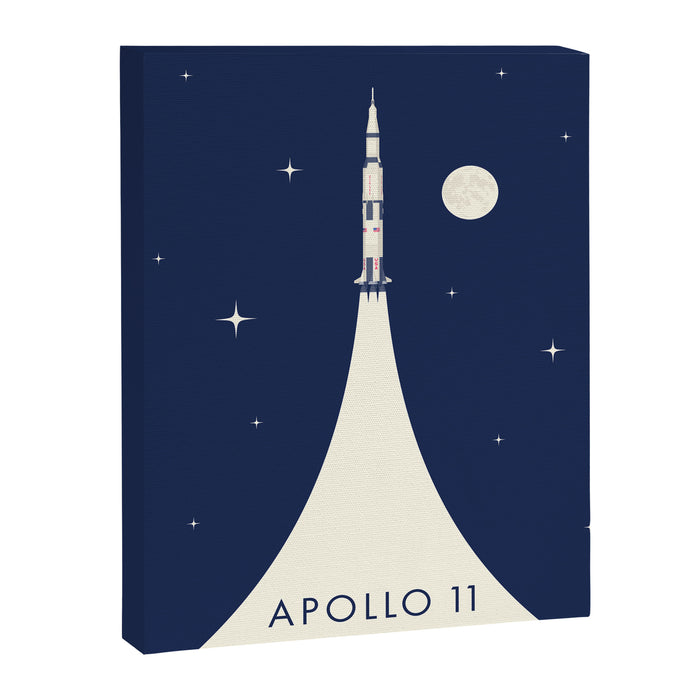 Apollo 11 Space - Saturn Rocket B Canvas Print Gallery Image 1