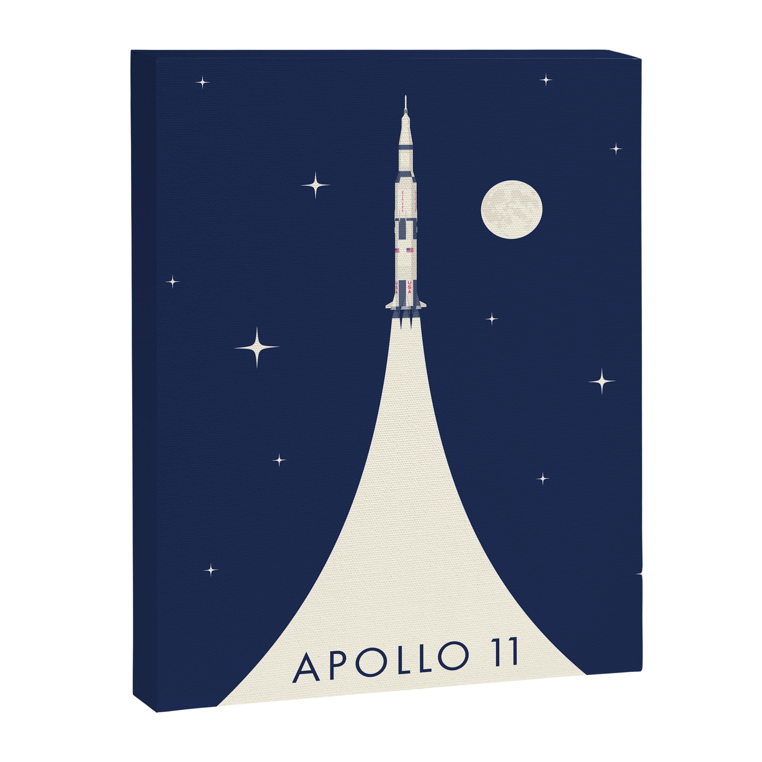 Apollo 11 Space - Saturn Rocket B Canvas Print Gallery Image 8
