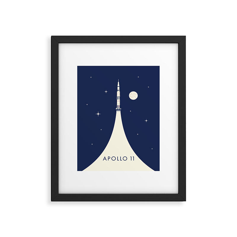 Apollo 11 Space - Saturn Rocket B Framed Art Print Gallery Image 6