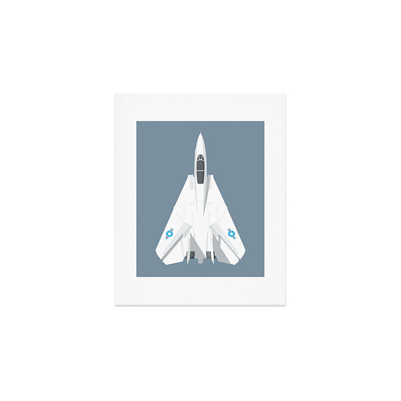 F-14 Tomcat Jet Aircraft - Slate Art Print Gallery Image 1