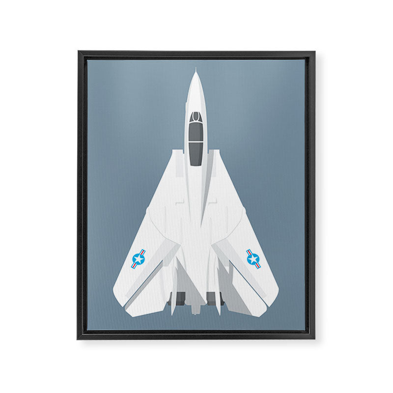 F-14 Tomcat Jet Aircraft - Slate Framed Canvas Print Gallery Image 8
