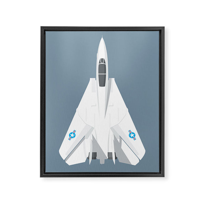 F-14 Tomcat Jet Aircraft - Slate Framed Canvas Print Gallery Image 1