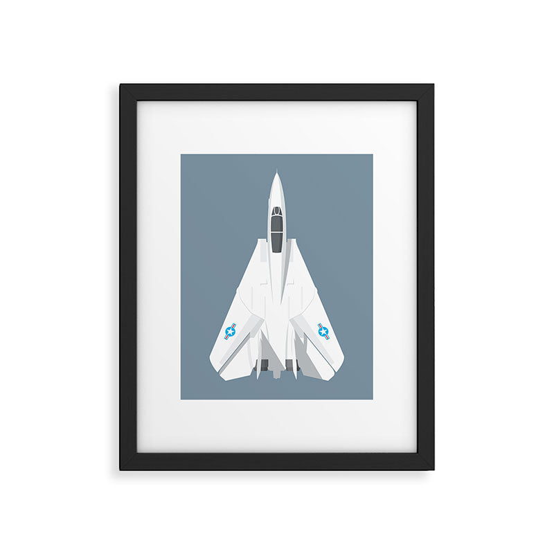 F-14 Tomcat Jet Aircraft - Slate Framed Art Print Gallery Image 6
