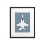 F-18 Super Hornet Jet Aircraft - Slate Framed Art Print Gallery Image 6