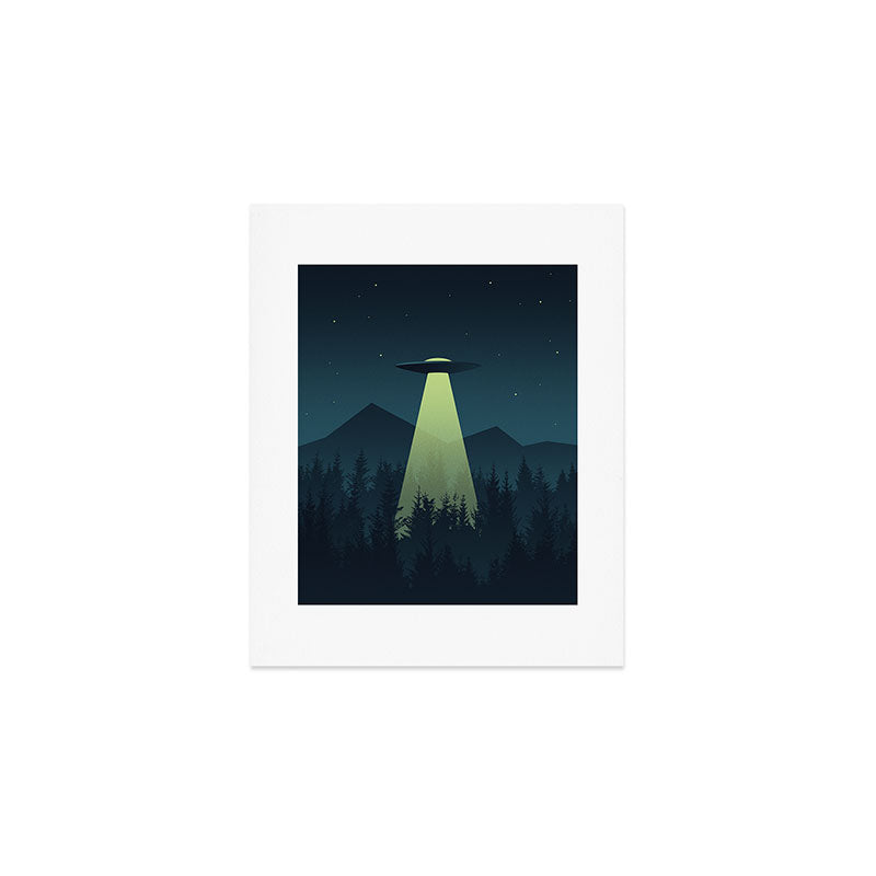 Forest UFO Art Print Gallery Image 1