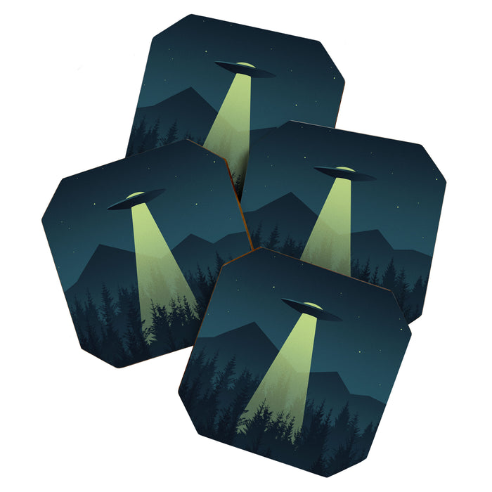 Forest UFO Coaster Gallery Image 1