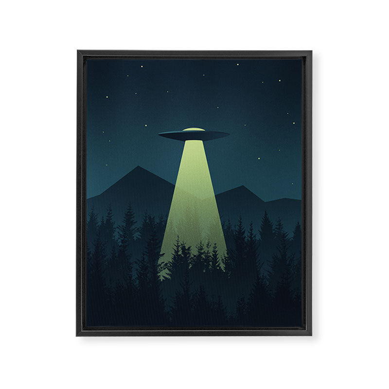Forest UFO Framed Canvas Print Gallery Image 8