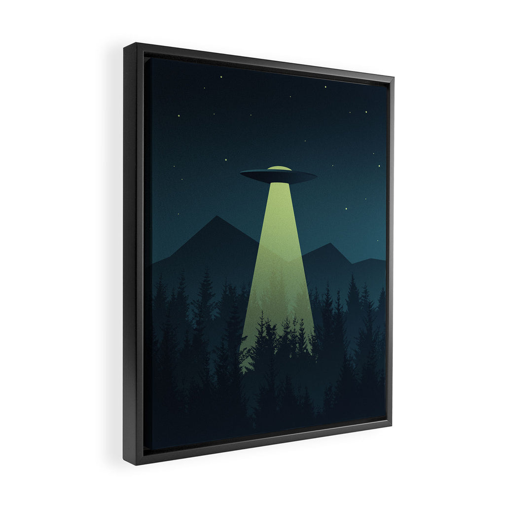 Forest UFO Framed Canvas Print Gallery Image 2