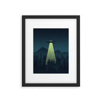 Forest UFO Framed Art Print Gallery Image 6