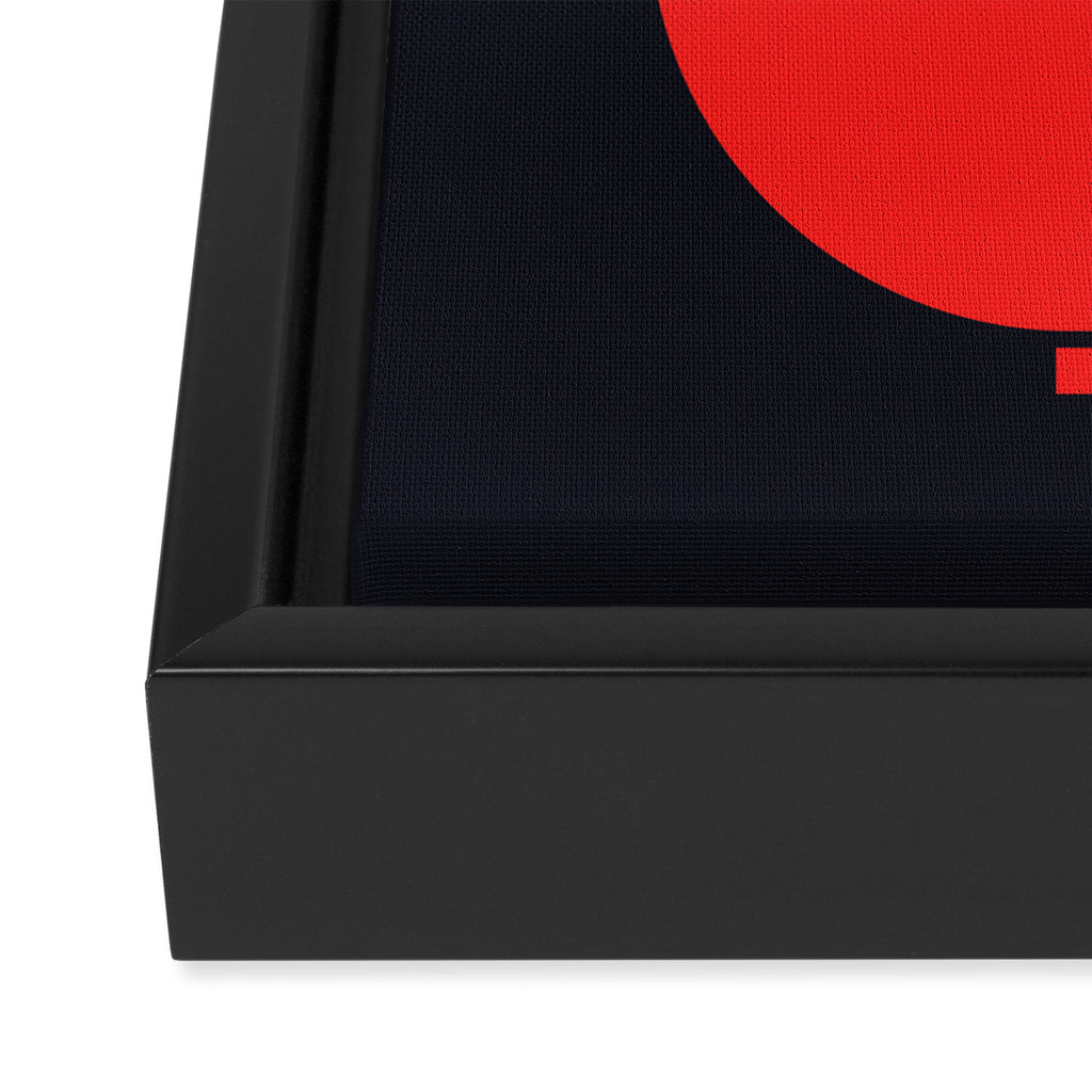 Ramen Minimal - Black Framed Canvas Print Gallery Image 3