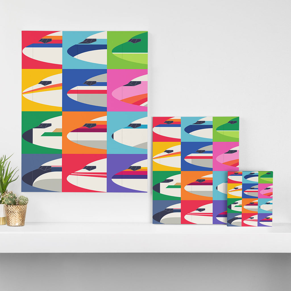 Retro Airline Nose Livery - USA Canvas Print Gallery Image 3