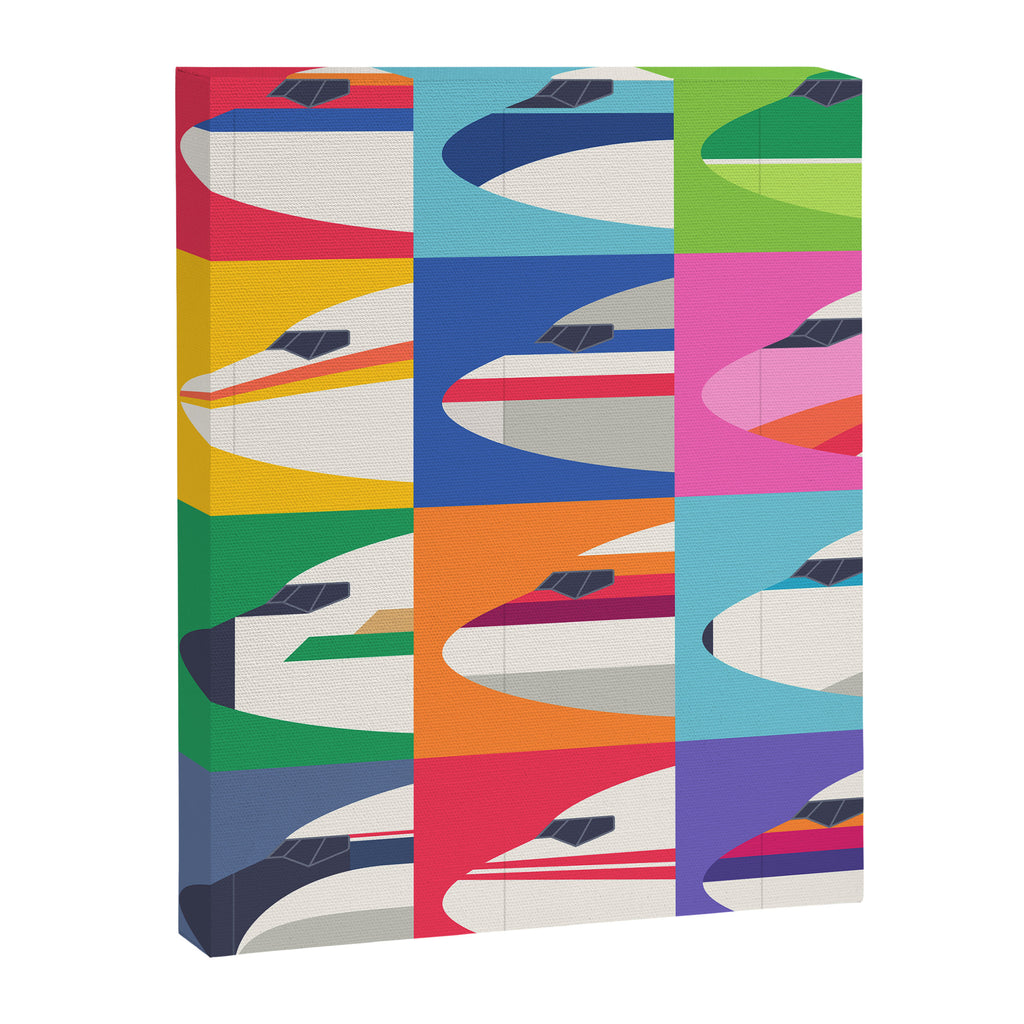Retro Airline Nose Livery - USA Canvas Print Gallery Image 8