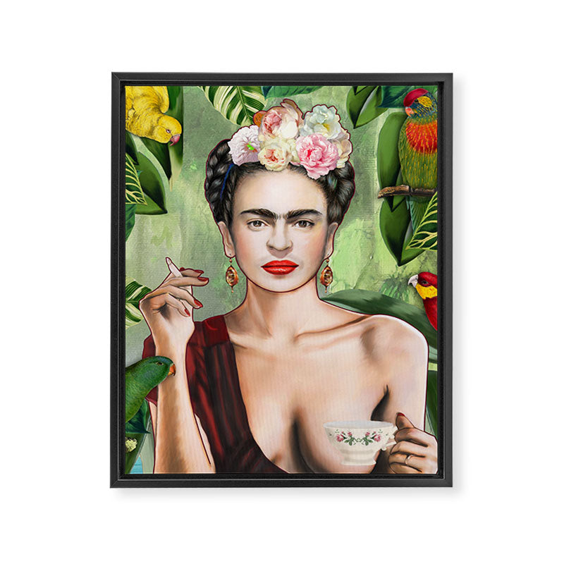 Frida con Amigos Framed Canvas Print Gallery Image 8