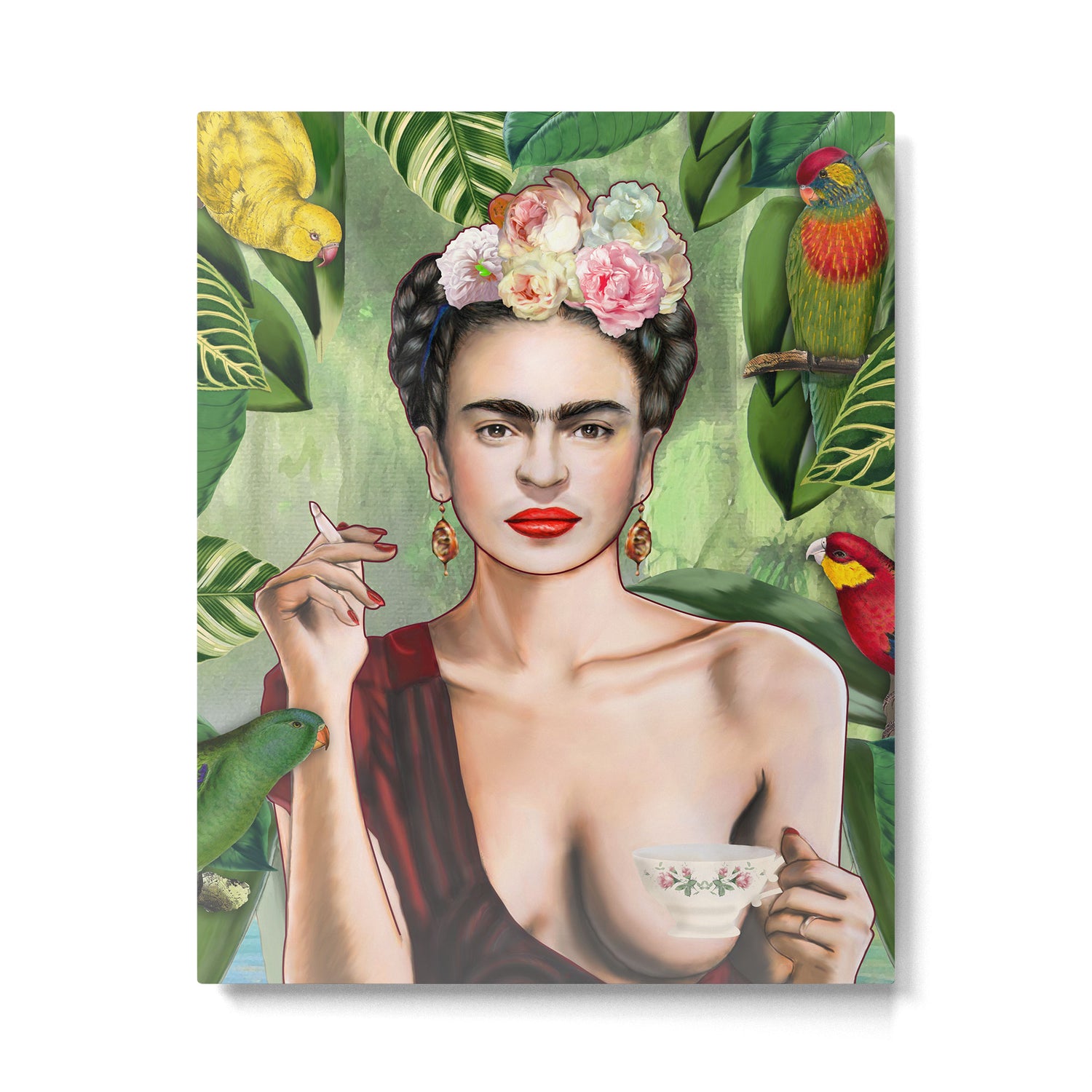 Frida con Amigos Metal Print Gallery Image 6
