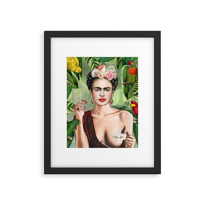 Frida con Amigos Framed Art Print Gallery Image 1