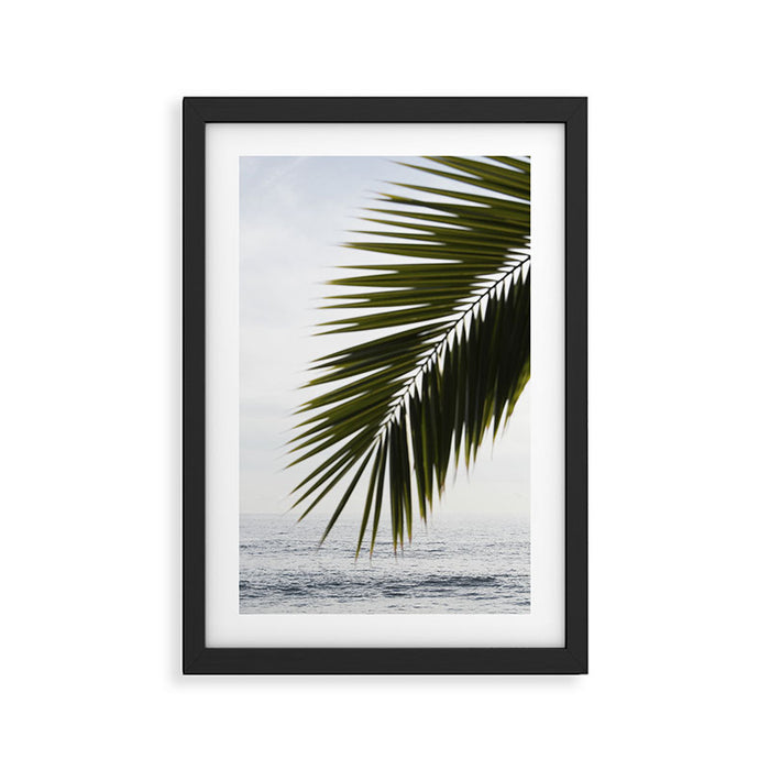 Beach Palm Framed Art Print Gallery Image 1