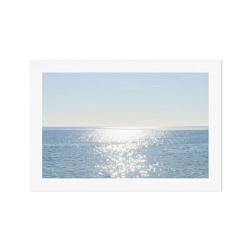 Electric Blue Ocean Art Print