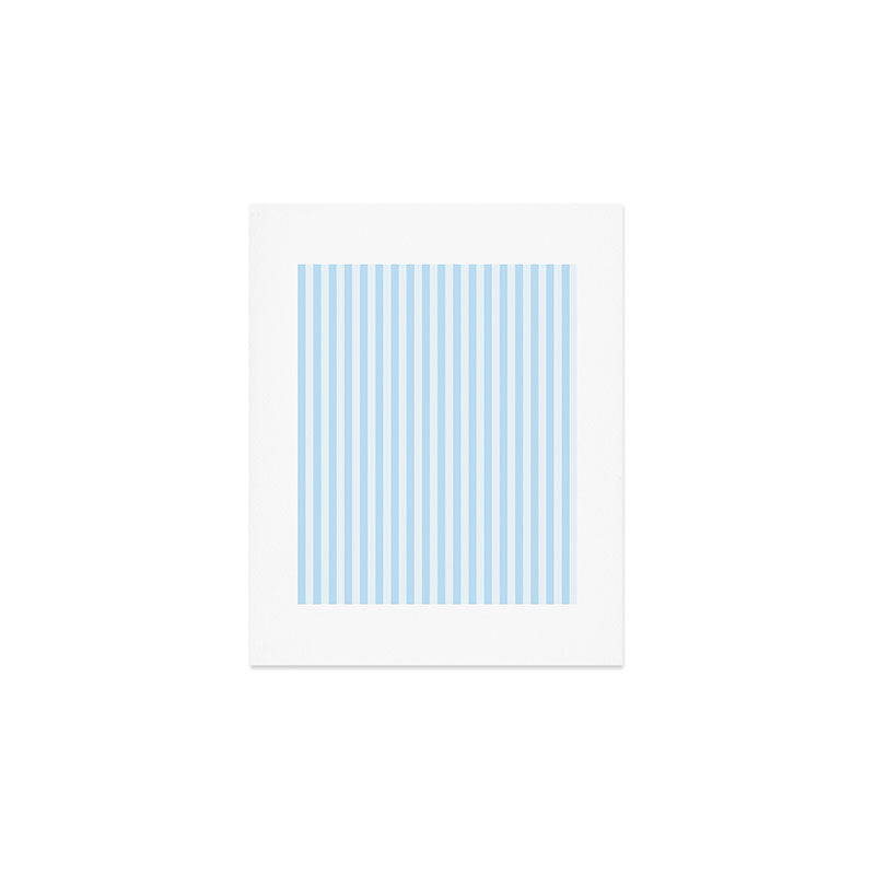 Baby Blue Stripes Art Print Gallery Image 1