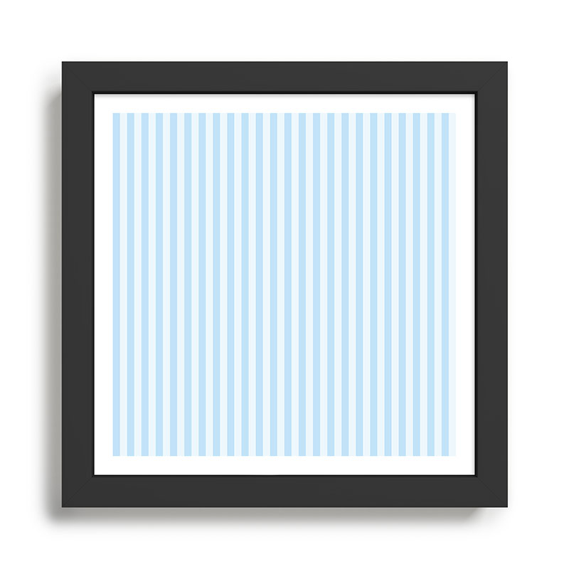 Baby Blue Stripes Framed Art Print Gallery Image 2