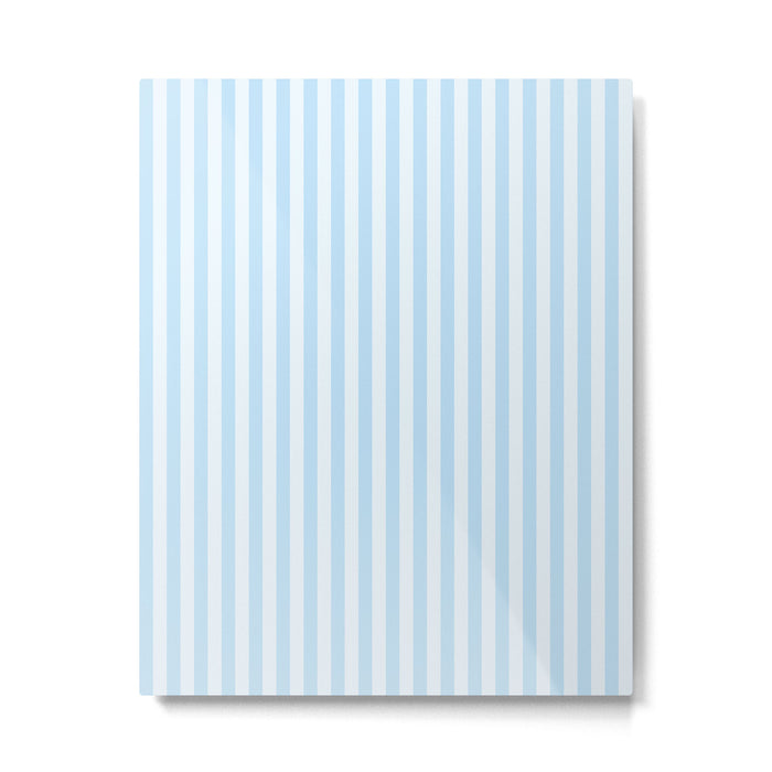 Baby Blue Stripes Metal Print Gallery Image 1