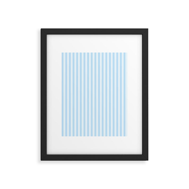 Baby Blue Stripes Framed Art Print Gallery Image 6