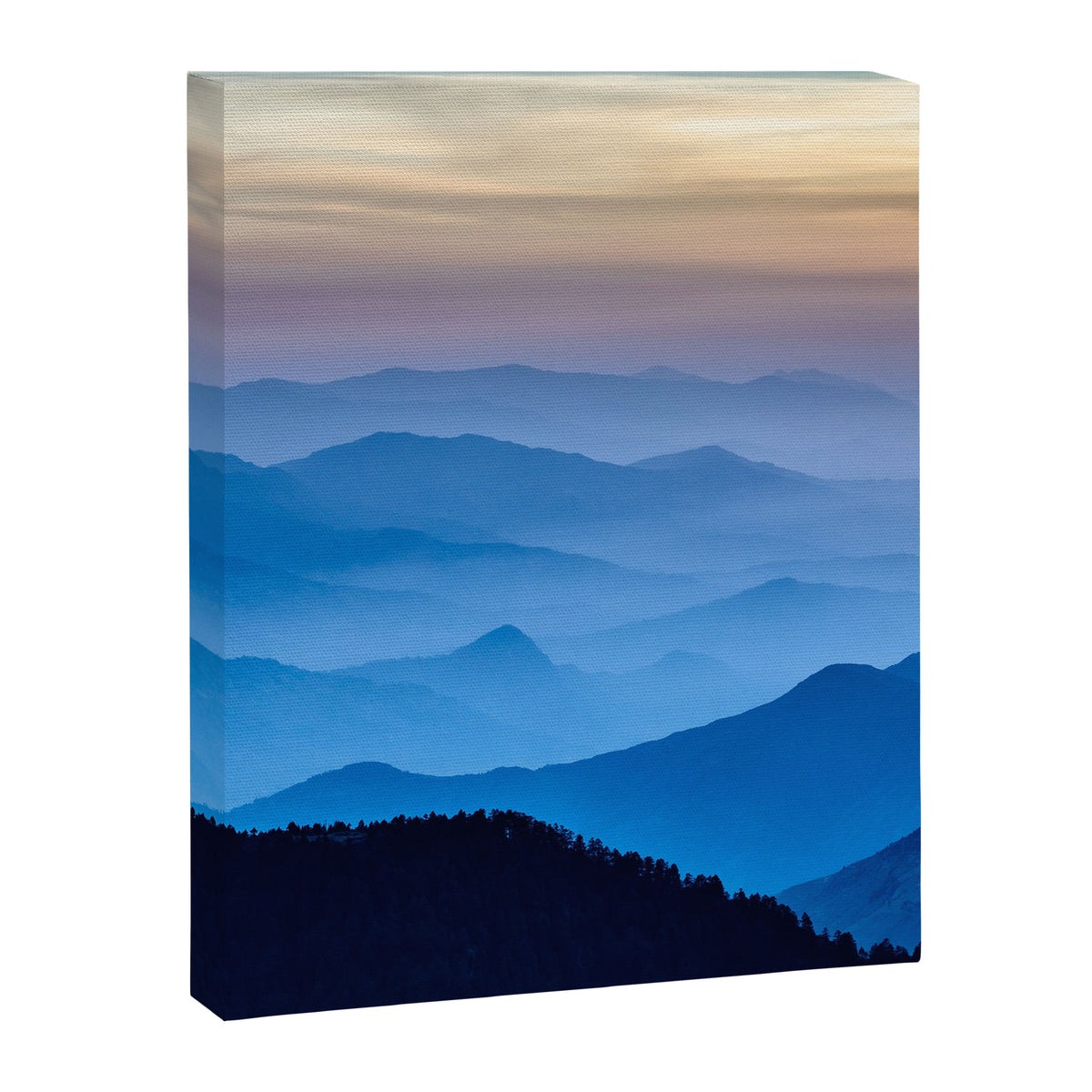 Beautiful Blue Sky Mountains Canvas Print Gallery Image 6