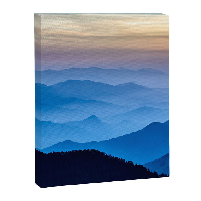 Beautiful Blue Sky Mountains Canvas Print Gallery Image 1