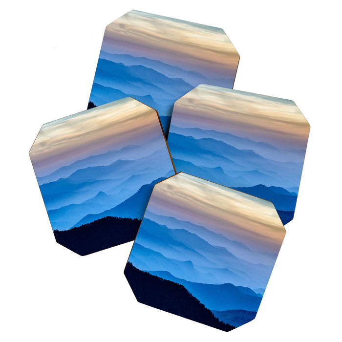 Beautiful Blue Sky Mountains Coaster Gallery Image 1