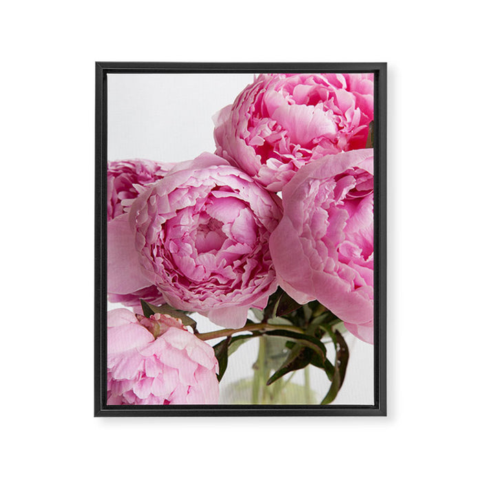 Blush Pink Peonies Framed Canvas Print Gallery Image 1