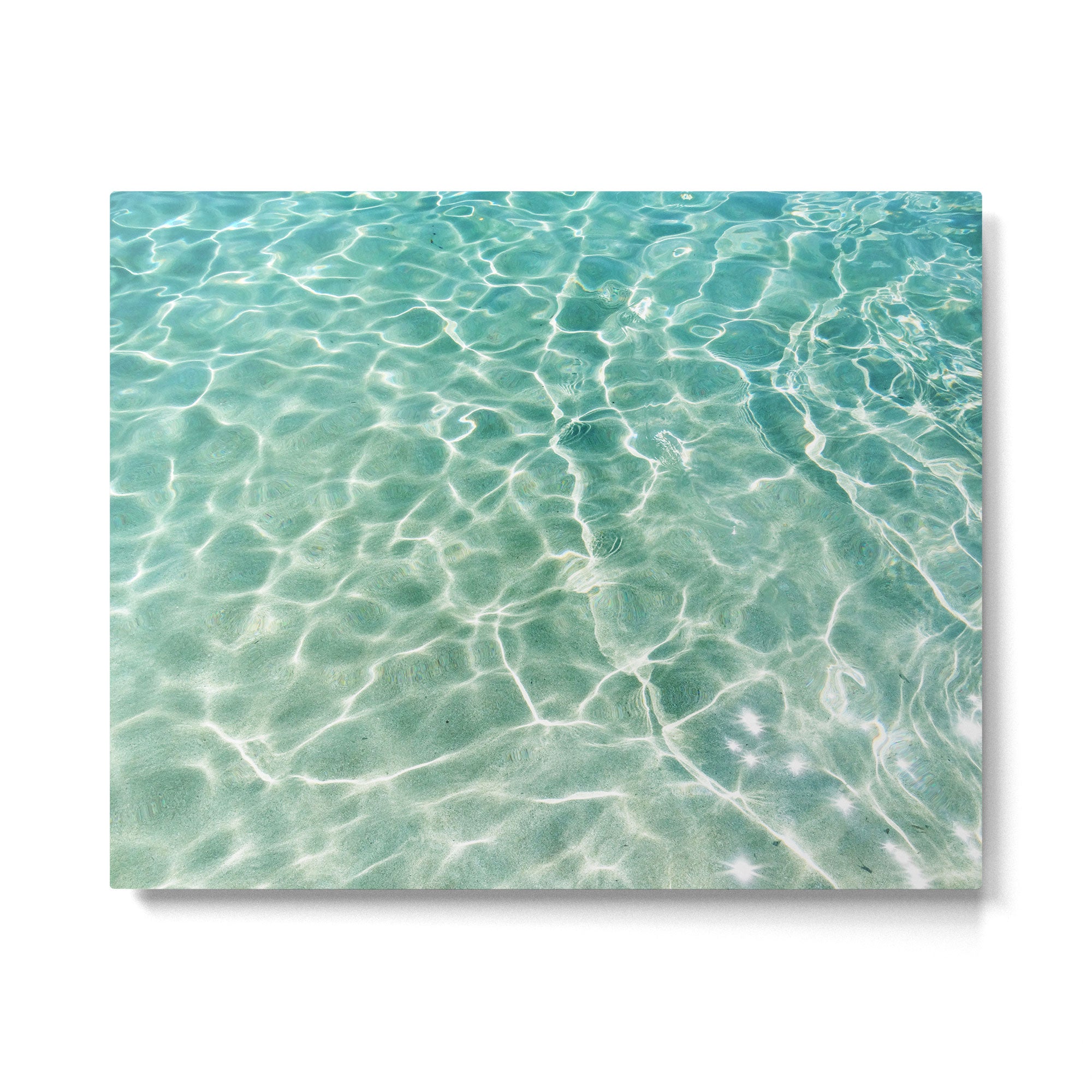 Clear Aqua Blue Ocean Water Metal Print Gallery Image 4