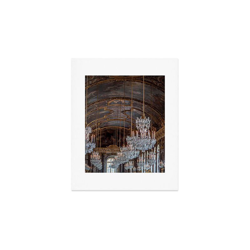 French Palace Chandeliers Art Print Gallery Image 1