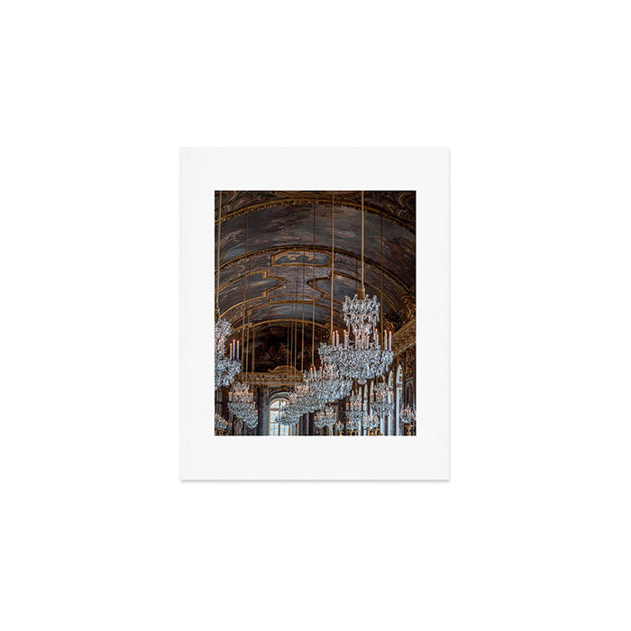 French Palace Chandeliers Art Print Gallery Image 1