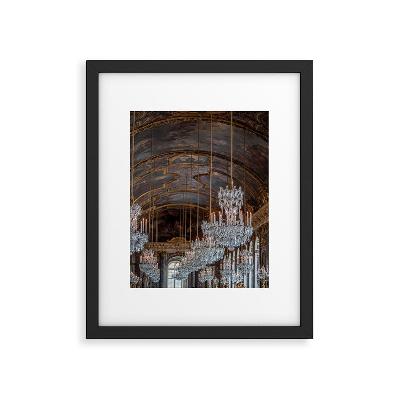 French Palace Chandeliers Framed Art Print Gallery Image 5