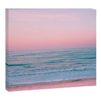 Gorgeous Pink Sunset Beach, Ocean Waves Canvas Print Gallery Image 3
