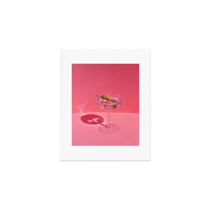Hot Pink Martini Art Print Gallery Image 1