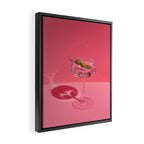 Hot Pink Martini Framed Canvas Print Gallery Image 2