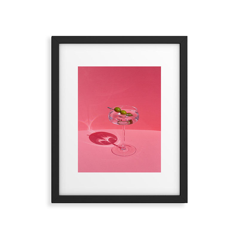 Hot Pink Martini Framed Art Print Gallery Image 5