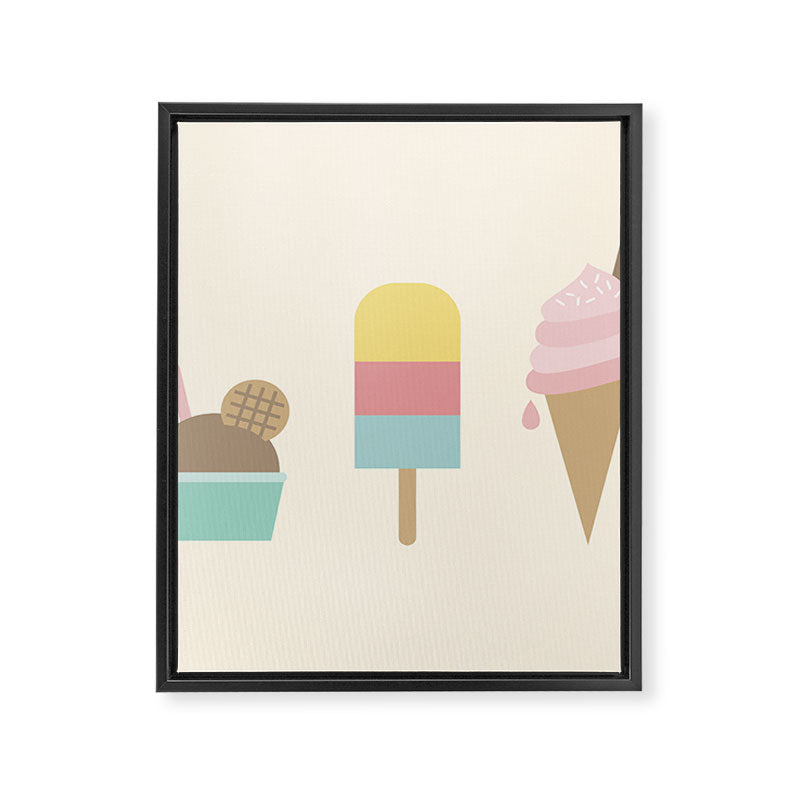 Ice Cream Framed Canvas Print Gallery Image 8