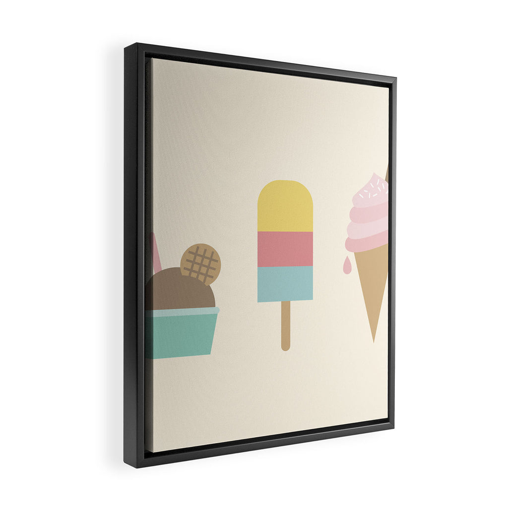 Ice Cream Framed Canvas Print Gallery Image 2