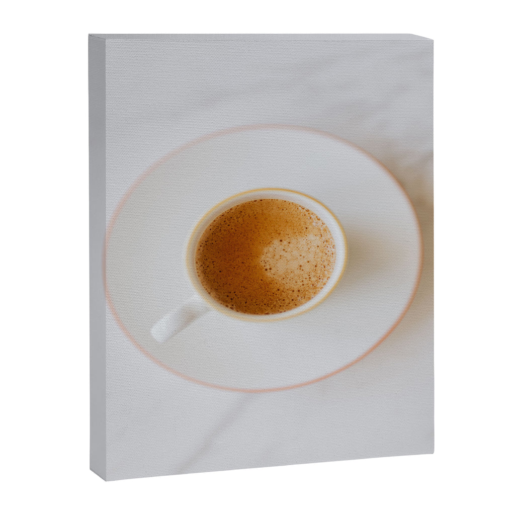 Latte, White Marble Canvas Print Gallery Image 6
